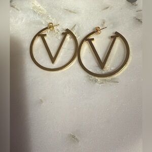 Gold Valentino Earrings